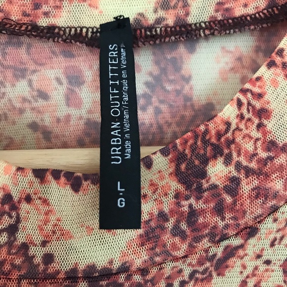 URBAN OUTFITTERS snakeskin mesh mini dress size L - Picture 3 of 5